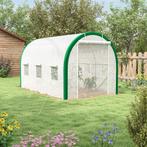 TRUUSK Foliekas 3,58 X 2,1 X 2,1 M Tunnelkas Met Roldeur Voo, Tuin en Terras, Verzenden, Nieuw