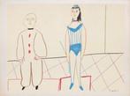 Pablo Picasso (1881-1973) - Comédie humaine : 30,1,54. i