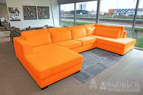U-Bank Arnhem - u-banken - Oranje, Huis en Inrichting, Banken | Sofa's en Chaises Longues, Nieuw, Stof
