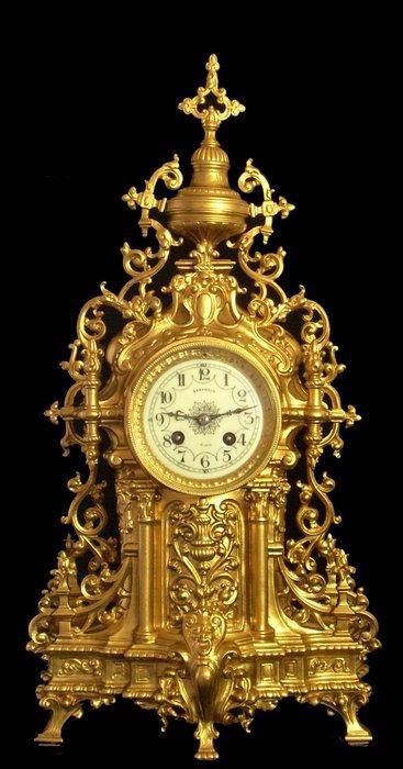 Pendule - Antiek Brons, Messing - 1850-1900, Antiek en Kunst, Antiek | Klokken