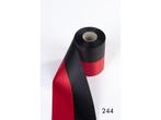 Nationaal vlag lint rood/zwart 100 mm breed, per 1 meter, Huis en Inrichting, Ophalen of Verzenden, Nieuw
