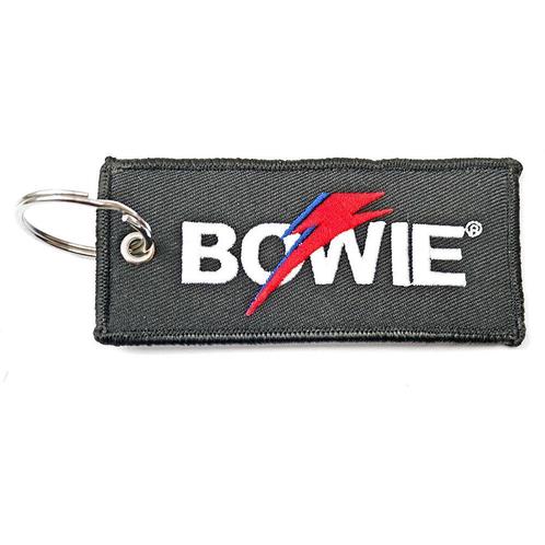 David Bowie Flash Logo Patch Keychain officiële merchandise, Verzamelen, Muziek, Artiesten en Beroemdheden, Gebruiksvoorwerp, Nieuw
