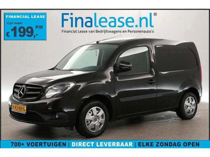 Mercedes-Benz Citan 108 CDI Airco Trekhaak Parkeersensoren, Auto's, Bestelauto's, Lease, Handgeschakeld, Diesel, Zwart, Mercedes-Benz