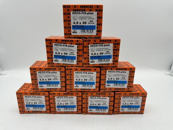 Veiling -  Heco schroeven 9000 stuks 4,0x30mm (T15) verzinkt, Doe-het-zelf en Verbouw, IJzerwaren en Bevestigingsmiddelen