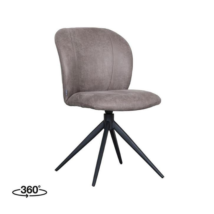 Stoel Kimo | Taupe | Micro Suede | Zwart Metalen Frame | 2, Zakelijke goederen, Horeca | Keukenapparatuur, Nieuw in verpakking