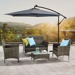 Loungeset Fort Myers - Grijs gemeleerd, Tuin en Terras, Verzenden, Nieuw