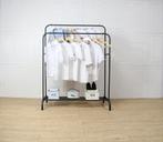 2dekans | ODADDY® Kledingrek Dubbel – Metaal – Met, Huis en Inrichting, Woonaccessoires | Kapstokken, Ophalen of Verzenden, Zo goed als nieuw