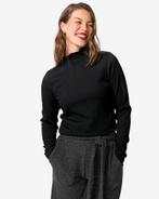 HEMA Dames top Dewi crinkle zwart, Kleding | Dames, Verzenden, Nieuw