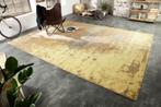 Vintage katoenen tapijt MODERN ART XXL 350x240cm roestbruin, Huis en Inrichting, Ophalen of Verzenden, Nieuw