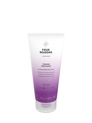 Four Reasons Color Mask Toning Treatment 200ml Plum, Sieraden, Tassen en Uiterlijk, Uiterlijk | Haarverzorging, Nieuw, Verzenden