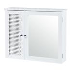 [en.casa] Spiegelkast Karlsøy 50x60x15 cm wit, Huis en Inrichting, Verzenden, Nieuw