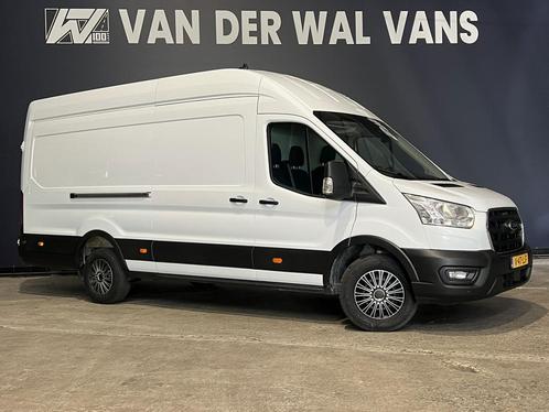 Ford Transit 2.0 TDCI 131pk L4H3 Jumbo Euro6 Airco | Camera, Auto's, Ford, Dealer onderhouden, Lease, Zwart, Handgeschakeld, Overige carrosserieën