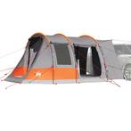 vidaXL Autotent 2-persoons waterdicht grijs en oranje, Caravans en Kamperen, Tenten, Verzenden, Nieuw, Tot en met 2