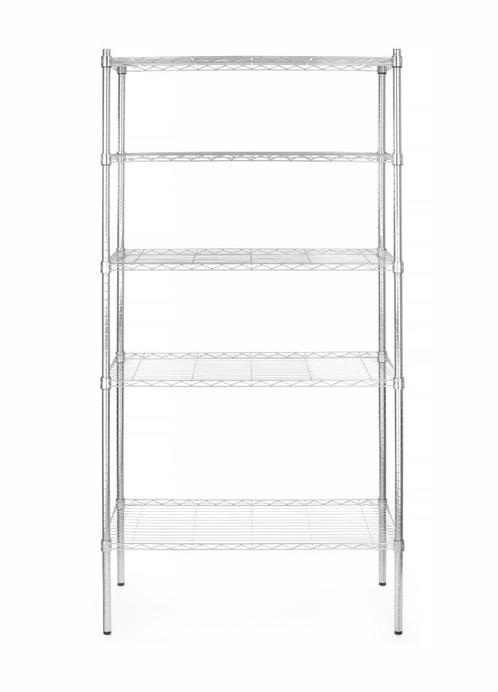 Opbergrek Met 5 Schappen, Hendi, Chroom, 910x455x(h)1830mm, Zakelijke goederen, Horeca | Keukenapparatuur, Nieuw in verpakking