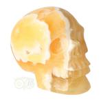 Oranje Calciet schedel 438 gram, Nieuw, Verzenden