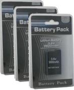 Batterij accu voor PSP 1000 serie 3600mAh 3 pack, Spelcomputers en Games, Spelcomputers | Sony PSP, Nieuw