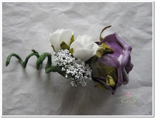 Corsage Roos Paars Antique CPR124 Maatwerk, Hobby en Vrije tijd, Knutselen, Nieuw, Ophalen of Verzenden