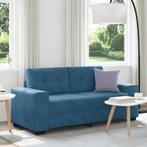 vidaXL Loveseat Sofa Blauw 140 cm Fluweel, Huis en Inrichting, Banken | Bankstellen, Verzenden, Nieuw, Stof
