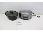 CrockPot - Slowcooker - 7,5L - Digital timer - Zwart, Verzenden, Zo goed als nieuw