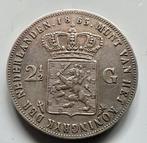 Nederland. Willem III. 2 1/2 Gulden 1853/52 (jaartal