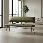 Leren eetkamerbank Solid - Granada Moss (olijf/groen) -, Ophalen of Verzenden, Nieuw, Overige kleuren, Leer