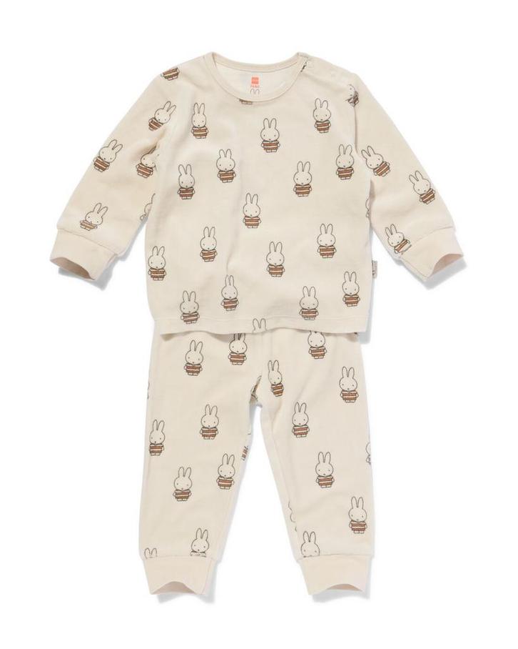 HEMA Nijntje pyjama velours gebroken wit, Kinderen en Baby's, Babykleding | Overige, Nieuw, Verzenden