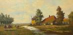 Herman Openneer (1906-1986) - Boerderij, Antiek en Kunst, Kunst | Schilderijen | Klassiek