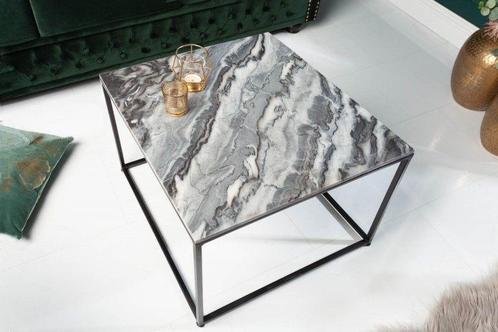 Elegante salontafel ELEMENTS 50cm grijs met gepolijst, Huis en Inrichting, Tafels | Salontafels, Ophalen of Verzenden