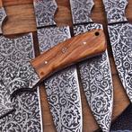 Keukenmes - Chefs knife - D2 staal, Olijfhout met, Antiek en Kunst
