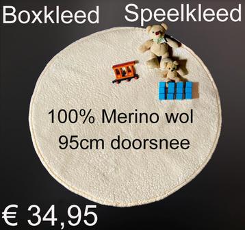 Boxkleed Speelkleed 100% MERINO WOL WOLLEN RONDE 95cm €34,95 beschikbaar voor biedingen