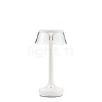 Flos Bon Jour Unplugged Acculamp LED, body wit/kroon transpa, Tuin en Terras, Verzenden, Nieuw