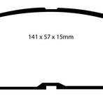 EBC 93-95 Toyota MR2 2.0 Turbo Yellowstuff Front Brake Pads, Ophalen of Verzenden, Nieuw