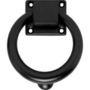 Intersteel deurklopper rond 107mm mat zwart, Doe-het-zelf en Verbouw, Hang- en Sluitwerk