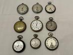 Klokonderdelen  (9) - Set of 9 vintage  Pocket watches -, Antiek en Kunst, Antiek | Klokken