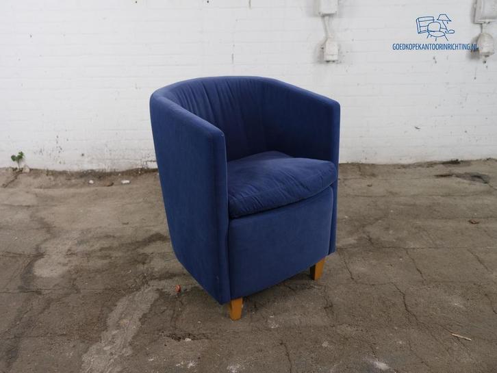 Maschalke Crack | Fauiteuil | Tweedehands | Suede leer | OS2, Huis en Inrichting, Bureaus, Gebruikt, Verzenden