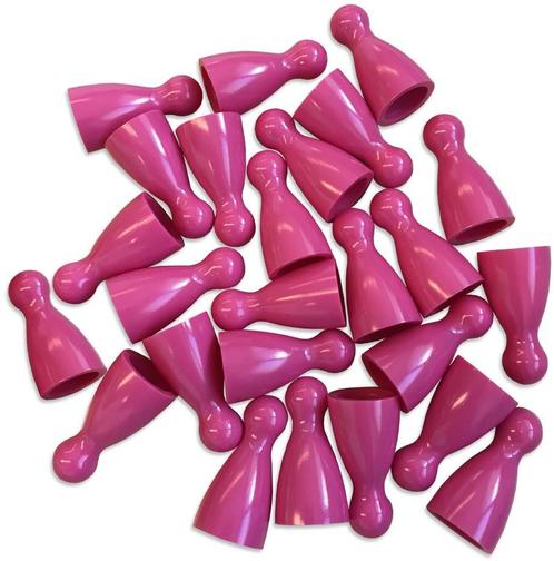 Plastic Spel Pionnen 12x24mm Roze (100 stuks) | Spellenrijk, Hobby en Vrije tijd, Gezelschapsspellen | Bordspellen, Nieuw, Verzenden
