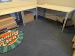 Bureau wit 160x80 in hoogte verstelbaar (6stuks), Huis en Inrichting, Bureaus, Ophalen, In hoogte verstelbaar, Gebruikt, Bureau