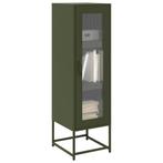 vidaXL buffetkast 36x39x123 cm koudgewalst staal olijfgroen, Verzenden, Nieuw, Metaal