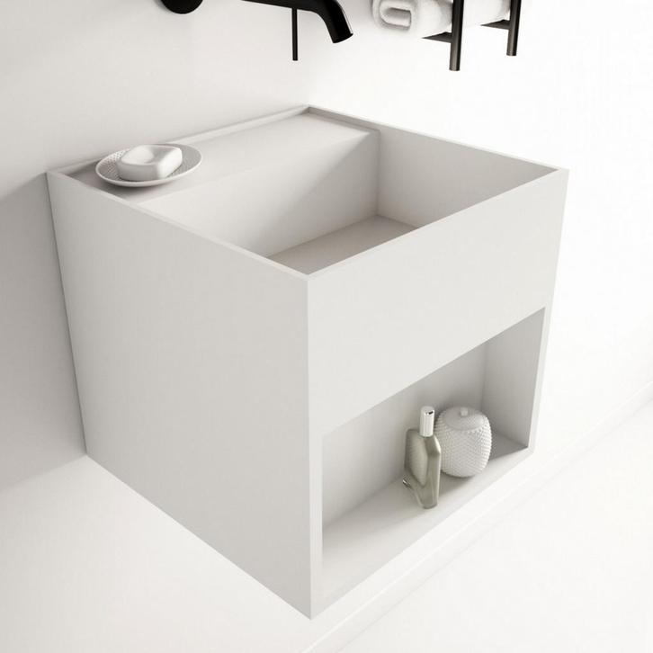 Fontein Ideavit Solidbliss 30x30x28 cm Solid Surface, Doe-het-zelf en Verbouw, Sanitair, Ophalen of Verzenden