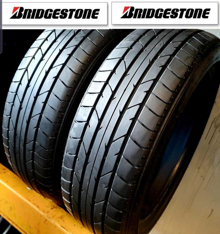 2x 165 50 R15 BRIDGESTONE 7mm €50 P.S GEMONTEERD EN AL, Auto-onderdelen, Banden en Velgen, 15 inch, Zomerbanden, 165 mm, Personenwagen