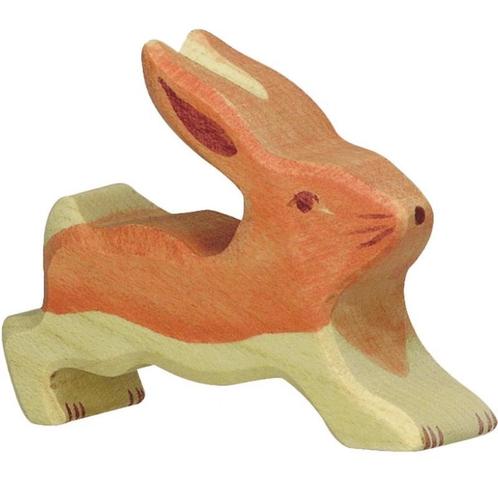 Holztiger - Houten Dieren - Haas Rennend 6 cm, Kinderen en Baby's, Speelgoed | Overig
