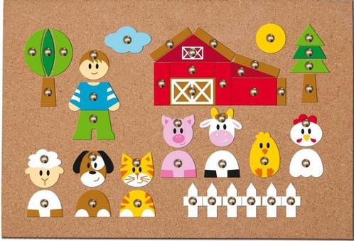 Woody Hamertje Tik Boerderij | Woody - Kinderspellen, Hobby en Vrije tijd, Gezelschapsspellen | Bordspellen, Nieuw, Verzenden