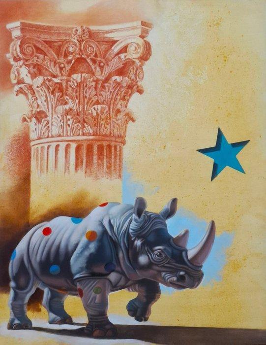 Fabio Niola (1967) - Oltre le colonne di Ercole, Antiek en Kunst, Kunst | Schilderijen | Modern