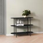 [en.casa] Console tafel Enebakk sidetable 70x90x32 cm zwart, Verzenden, Nieuw