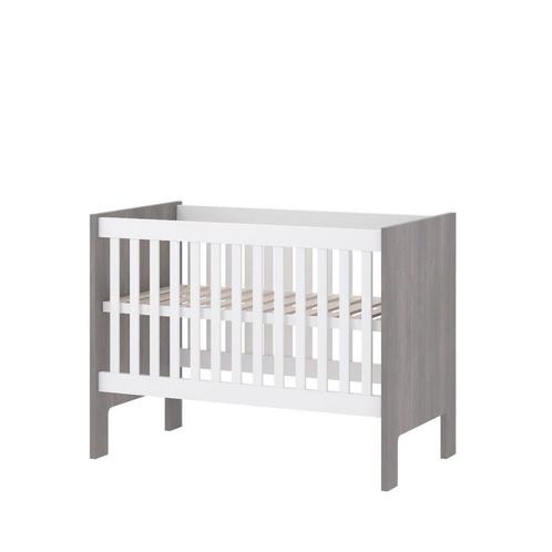 Cabino Baby Bed Fresno Wit&Grijs, Kinderen en Baby's, Babywiegjes en Ledikanten, Nieuw, Ophalen of Verzenden