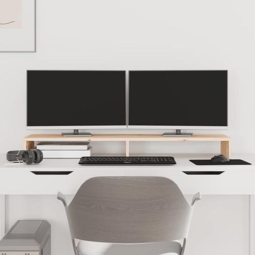 vidaXL Monitorstandaard 100x27x10 cm massief grenenhout, Computers en Software, Overige Computers en Software, Nieuw, Verzenden
