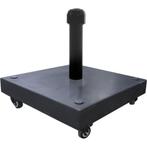 Parasolvoet op 4 wielen, 50kg graniet zwart, Ophalen of Verzenden, Nieuw