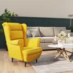 vidaXL Fauteuil fluweel mosterdgeel, Huis en Inrichting, Fauteuils, Verzenden, Nieuw