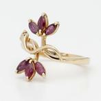 Ring - 18 karaat Geel goud Robijn - Diamant - Slang, Nieuw