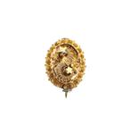 Gouden S-broche | Antiek (vintage, klederdracht), Goud, Gebruikt, Ophalen of Verzenden, Overige kleuren